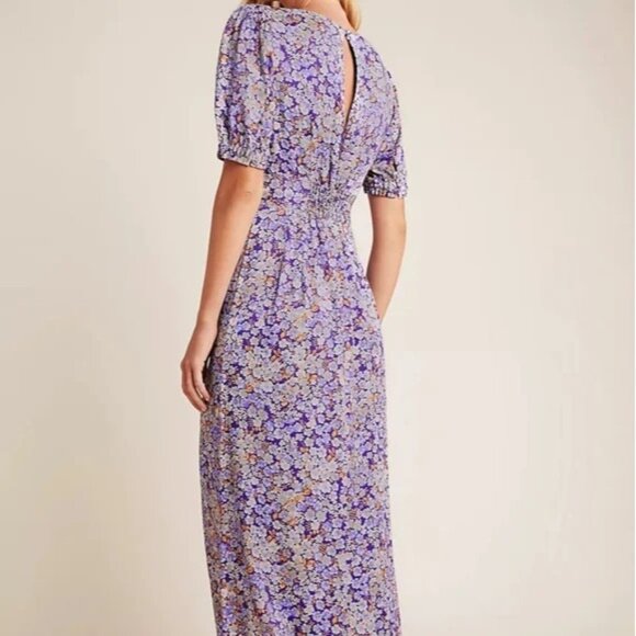 by Anthropologie Patrizia Maxi Dress Size US 12 Cottegecore Milkmaid Peasant - Picture 2 of 14